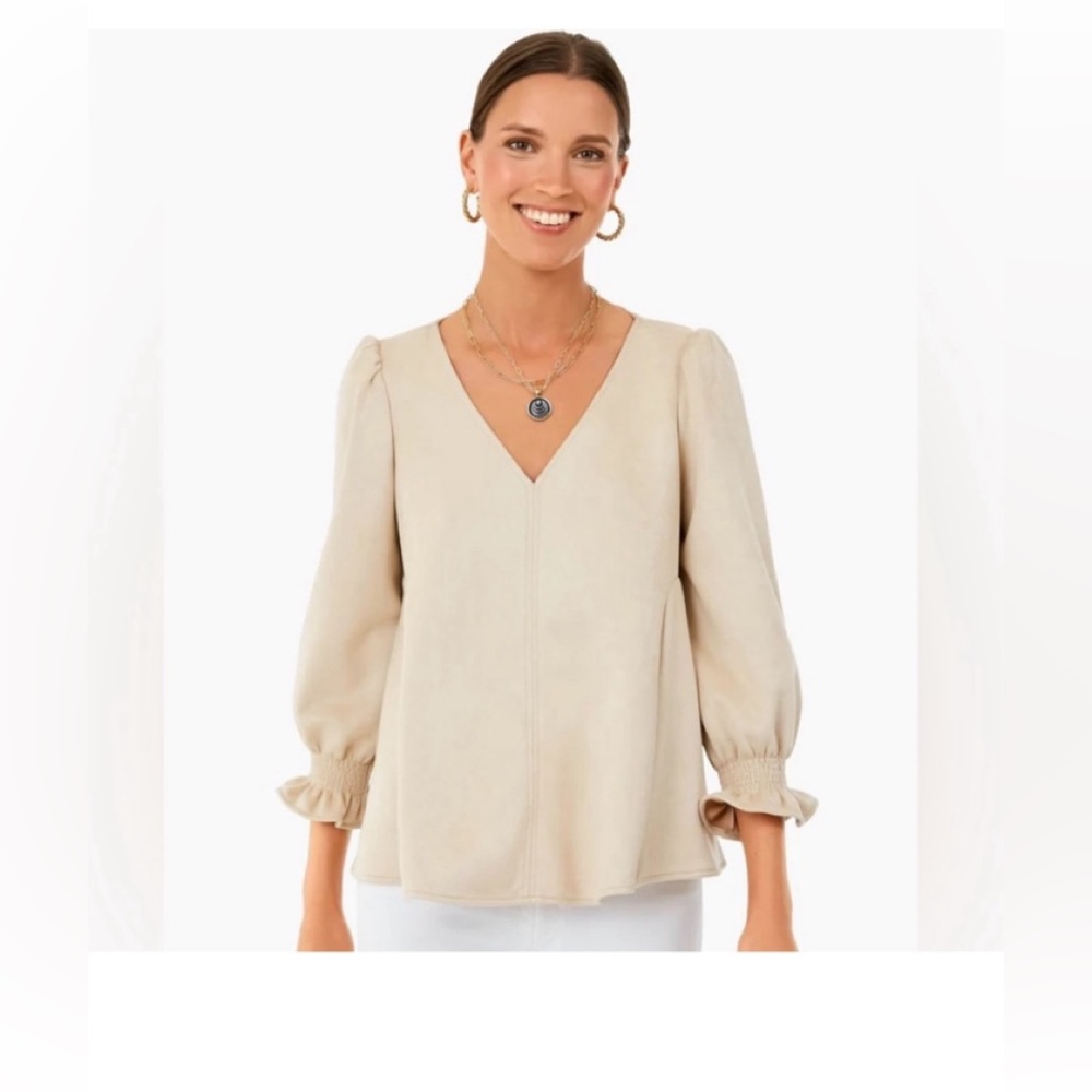 TUCKERNUCK Suede Easton Blouse